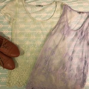 Sheer lacy top bundle 🎀🎀