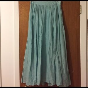 JCrew blue maxi skirt