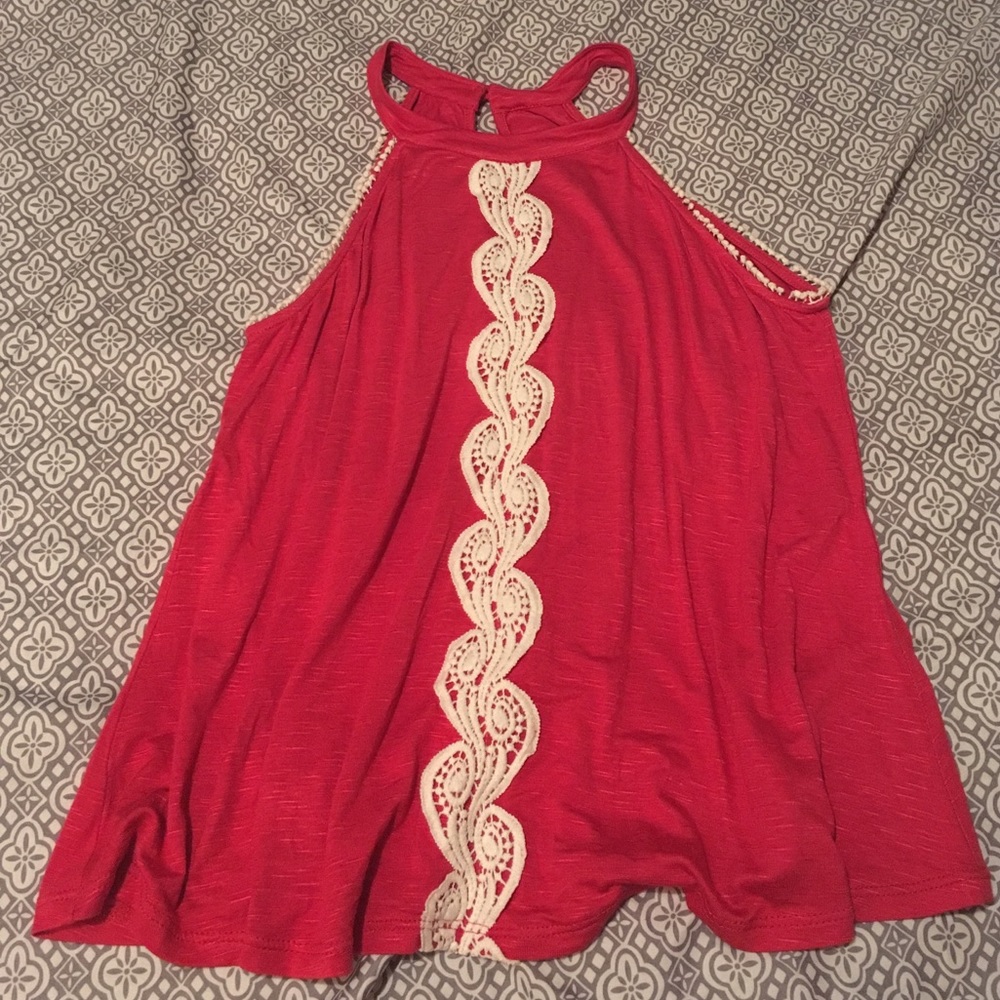 Coral summer tank top