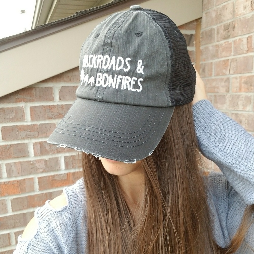 ▫️3RD RE-STOCK▫️LAST 1▫️Backroads & Bonfires Hat - Picture 2 of 6