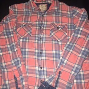 XL Men plaid Guess button up