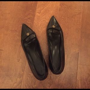 Authentic, Tory Burch, black shoes