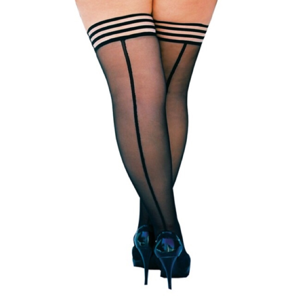 LOIS back seam thigh high stocking 😘
