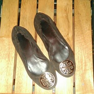 Tory Burch suede ballet flats