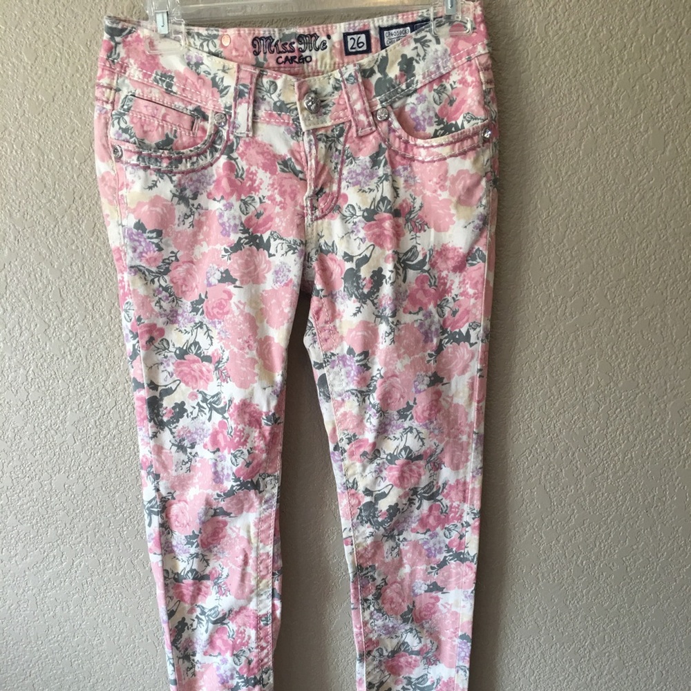 Miss me flower jeans