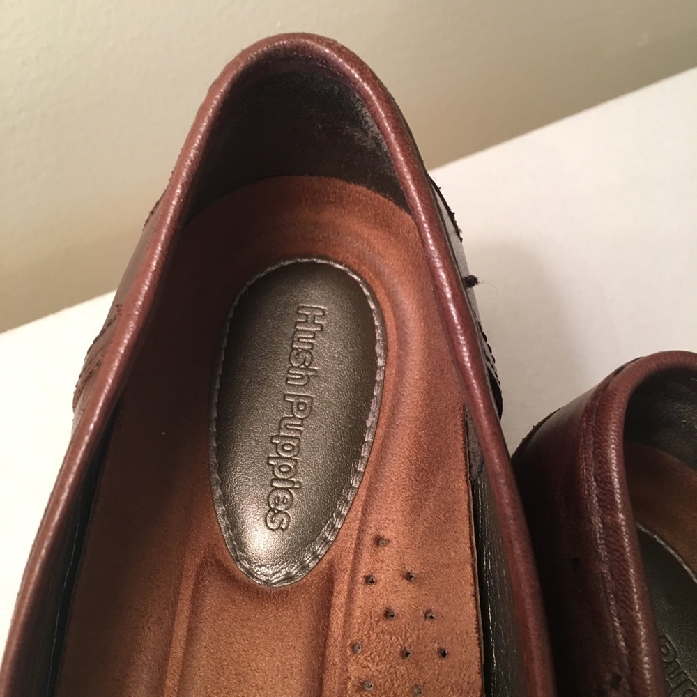 Brown Leather Loafers, Hush Puppies - Picture 2 of 3