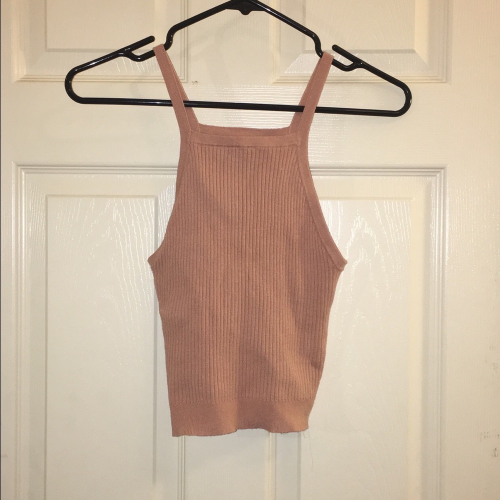 Brandy melville rose pink high neck top