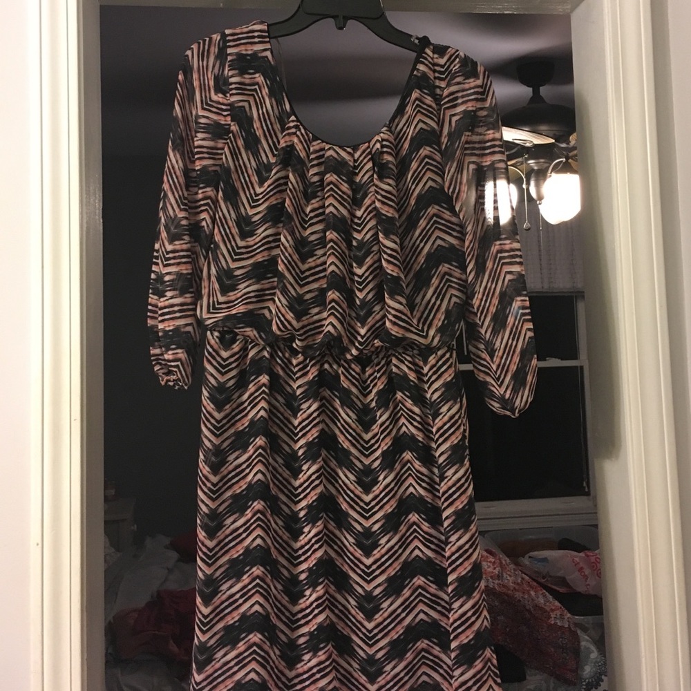 Chevron colored dress
