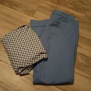 Dusty blue Talbots Weekend Chino. Perfect.