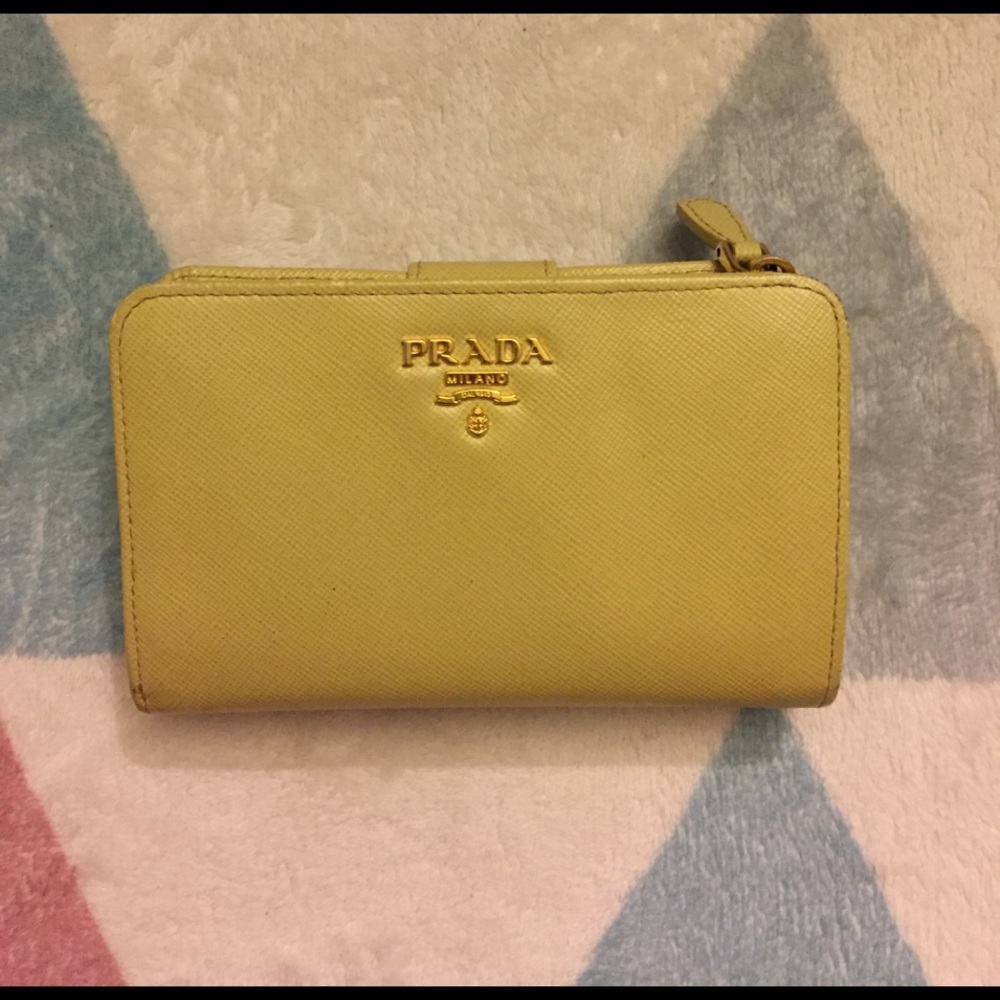Prada mid size wallet