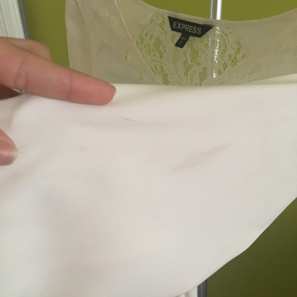 Women's Express White Lace Shirt Size: S - Picture 4 of 5