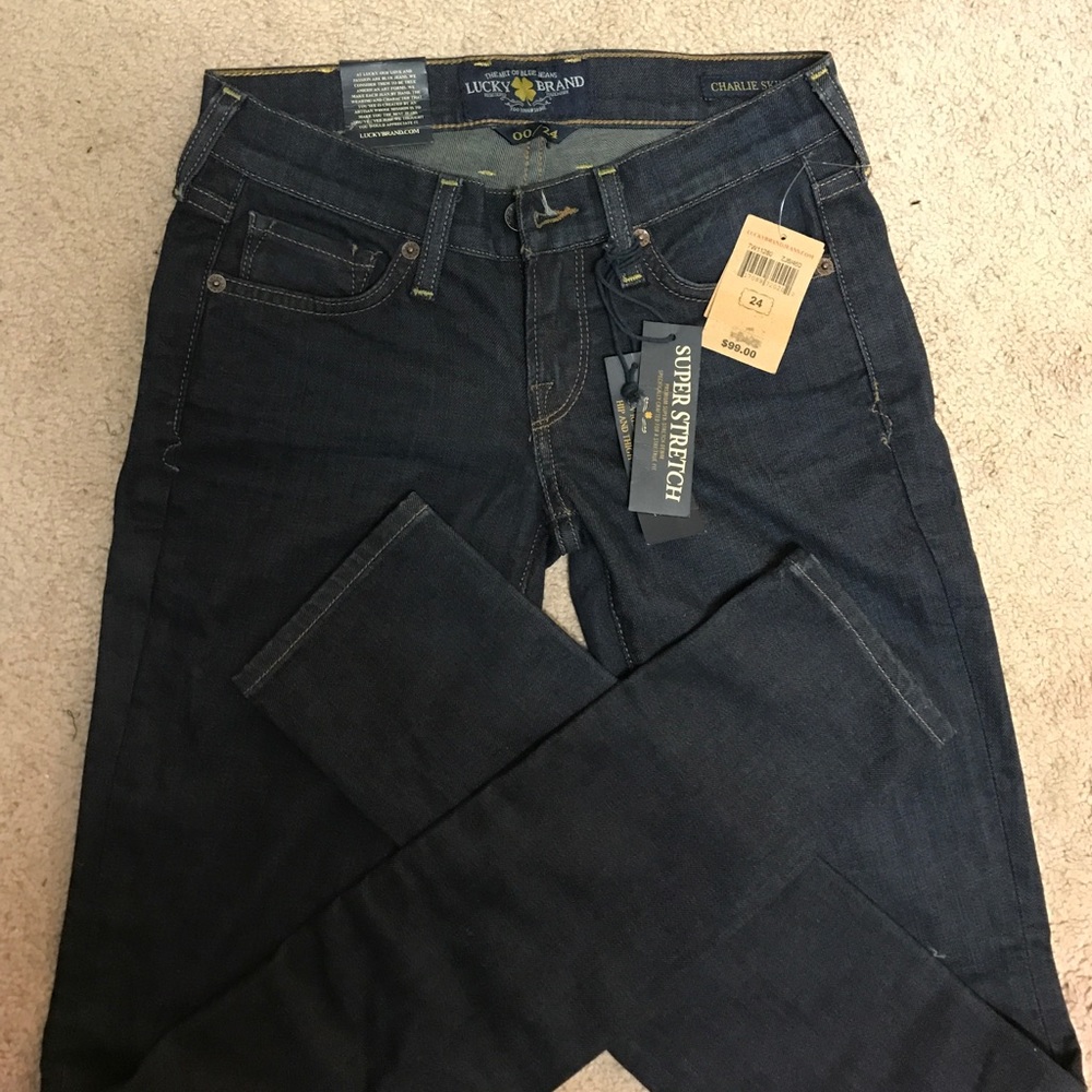 NWT lucky brand jeans sz 24 skinny