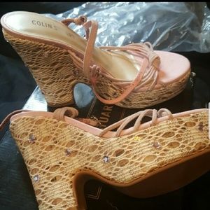 Pink Wedges Sandals Colin Stuart