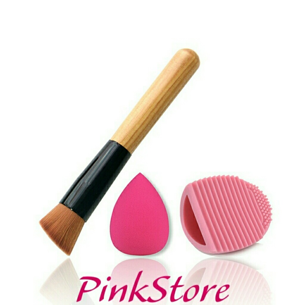 Slenderizer Angle Brush + Blender + Brush Cleaner