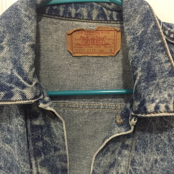 Levi's acid wash denim trucker jacket - Picture 2 of 3