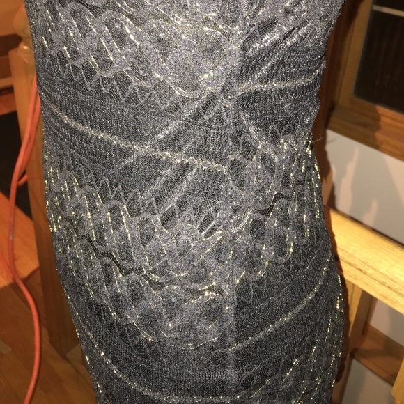 Forever 21, black and gold lace mini dress - Picture 8 of 8