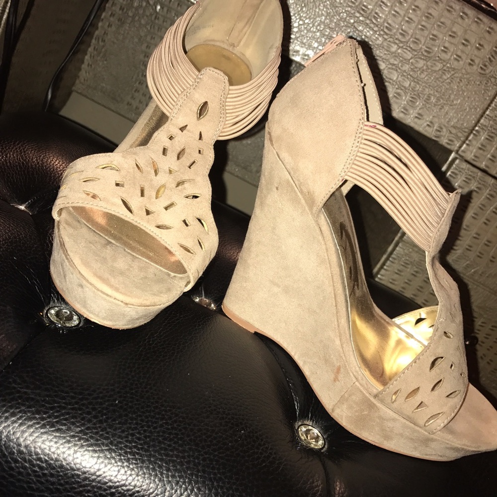 Madden Girl Nude Wedges