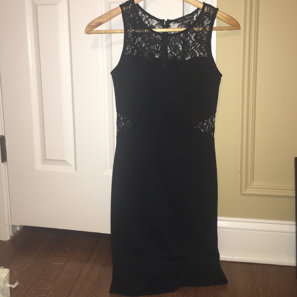 Black short lace aqua dress (Bloomingdales)