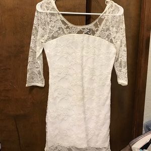 White lace dress