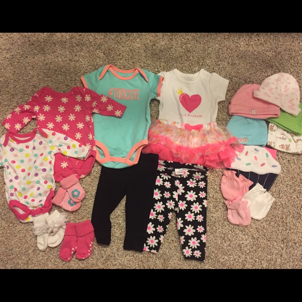 Newborn - 3 months baby girl bundle