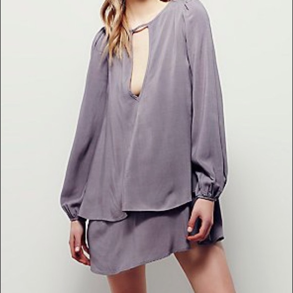 BNWOT Free People Grey/Lavender Dress.