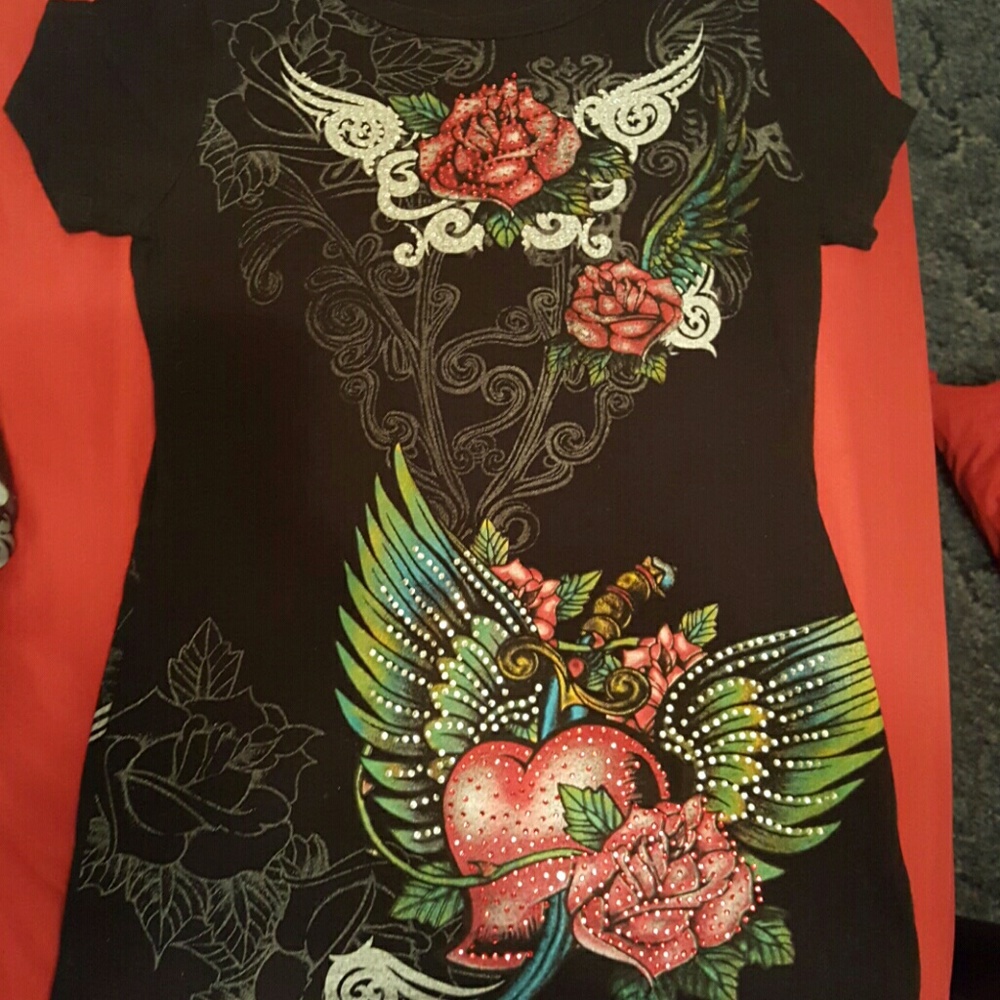 High neck short sleeve