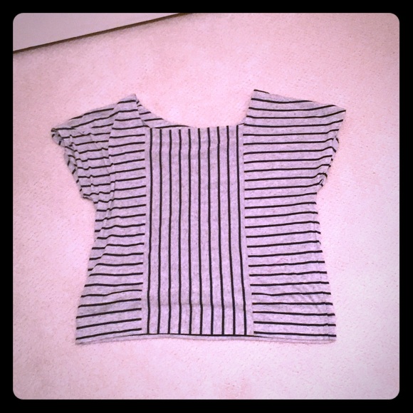 Grey Striped T-Shirt - Picture 2 of 2