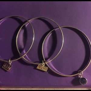Set of 3 NFL New York Giants bangle bracelets