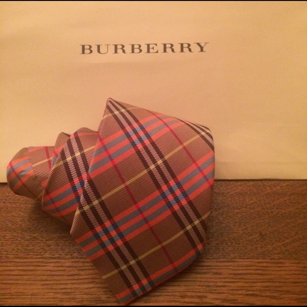 Men's Multicolored Burberry Tie