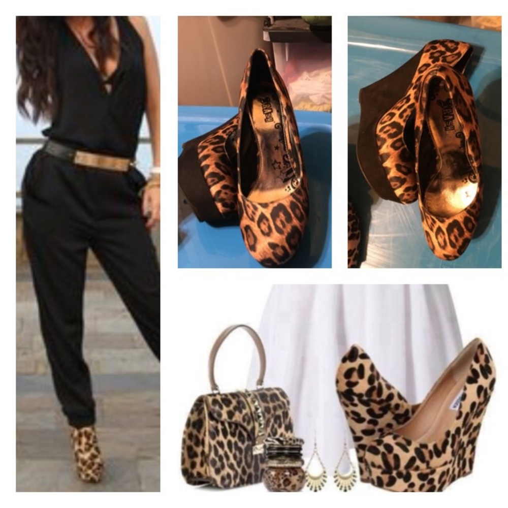 NEW Wedge Leopard Shoes