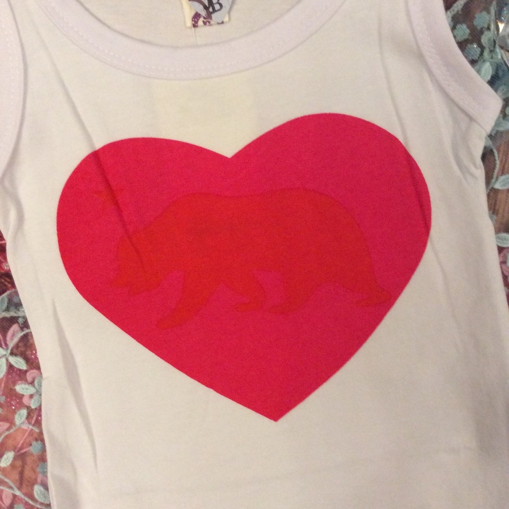 Boutique Toddler Girl T-Shirt Heart Fringe Dress - Picture 2 of 3