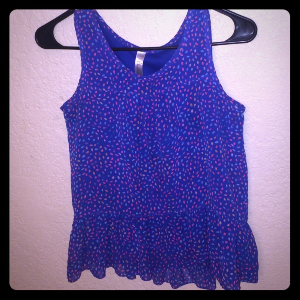 Girls dressy sheer tank top