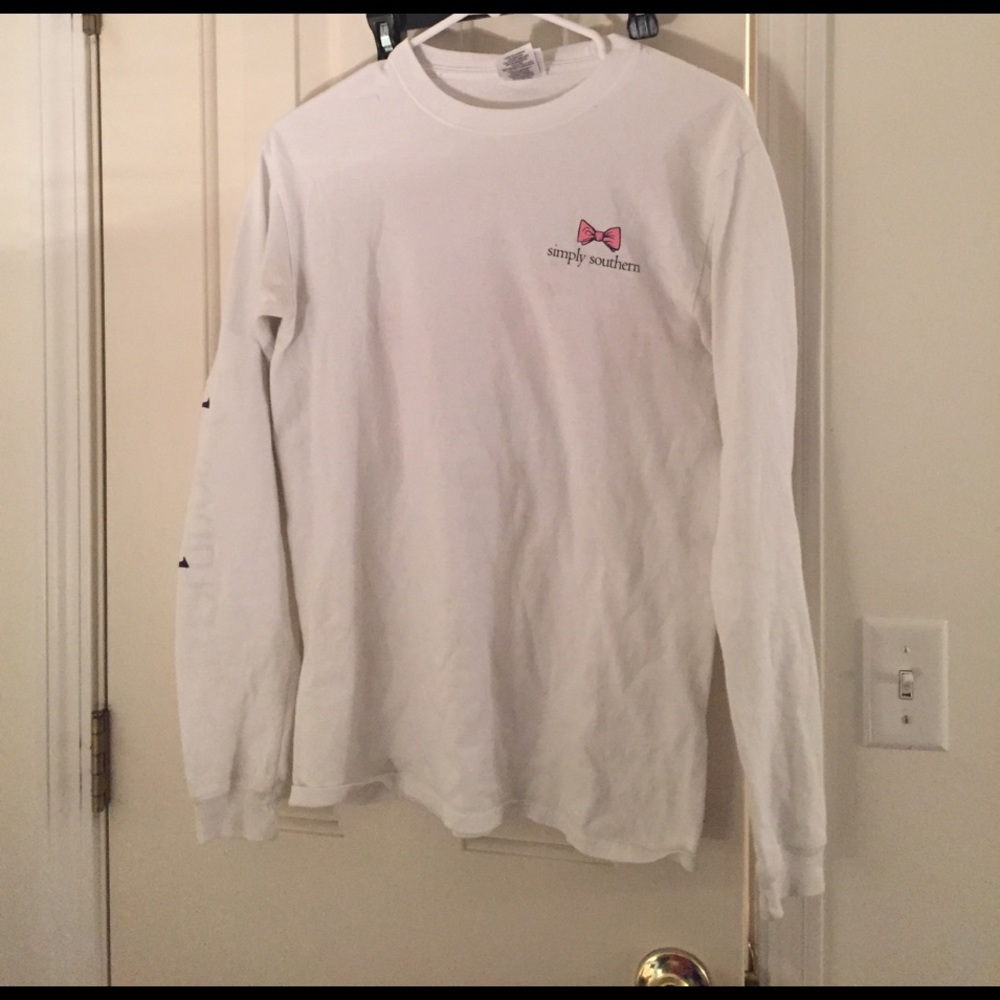 Small white simply southern shirt