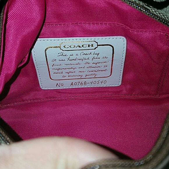 Coach NWOT Legacy Signature Stripe bag - Picture 3 of 3