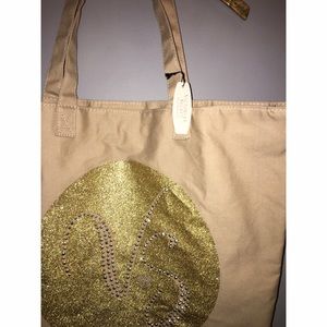 Victoria's Secret Bags - NEW Victoria's Secret Gold Canvas Tote Victoria's Secret Bags - NEW Victoria's Secret Gold Canvas Tote