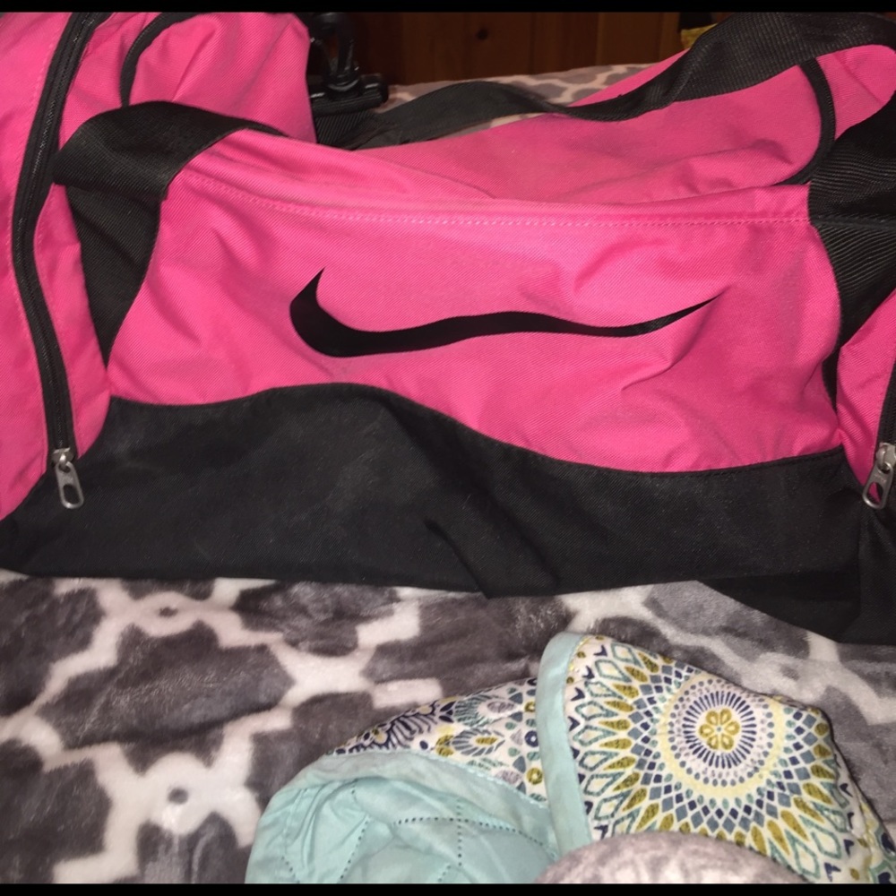 Pink Nike gym bag