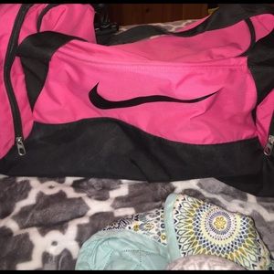 Pink Nike gym bag