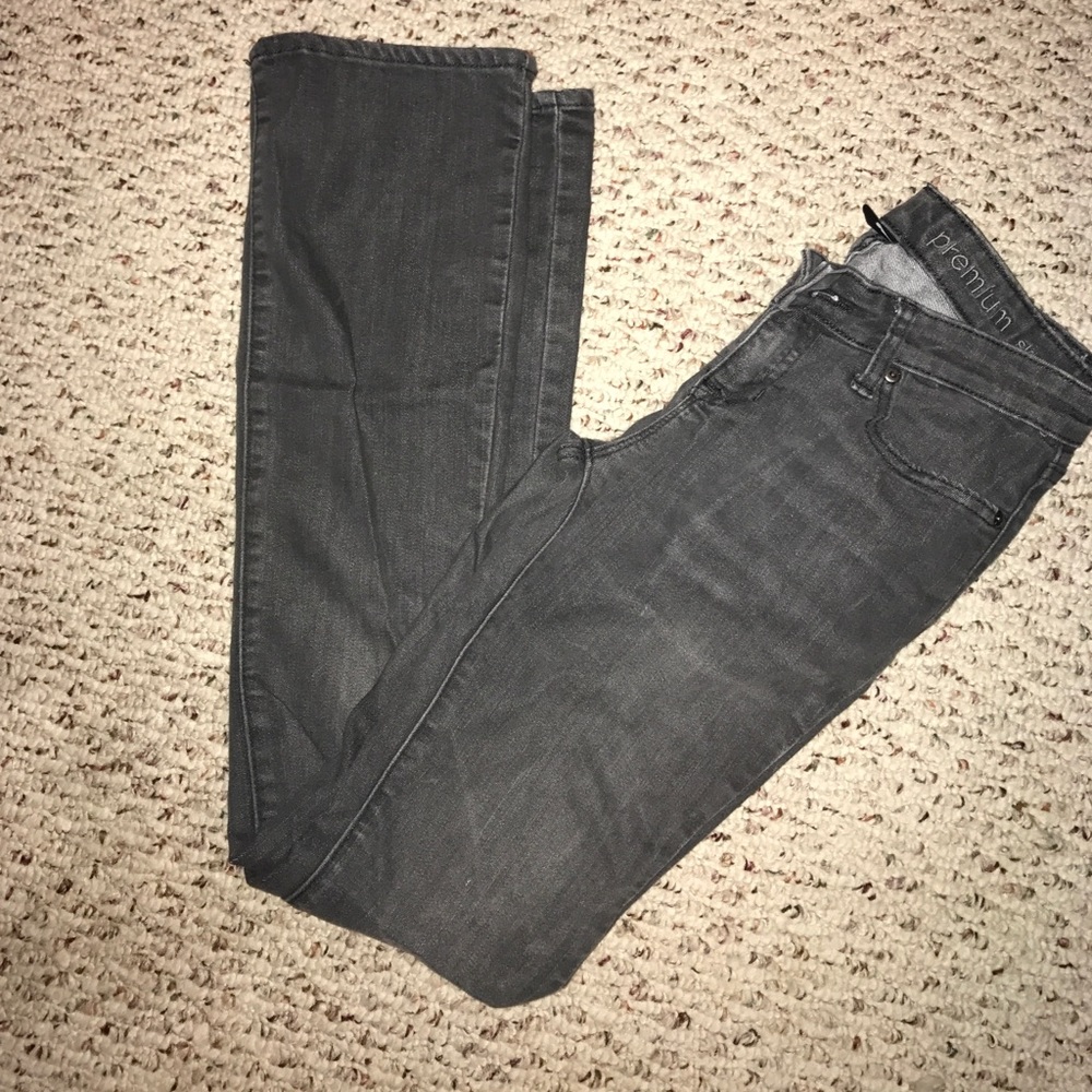 Gap premium skinny boot cut jeans gray washed