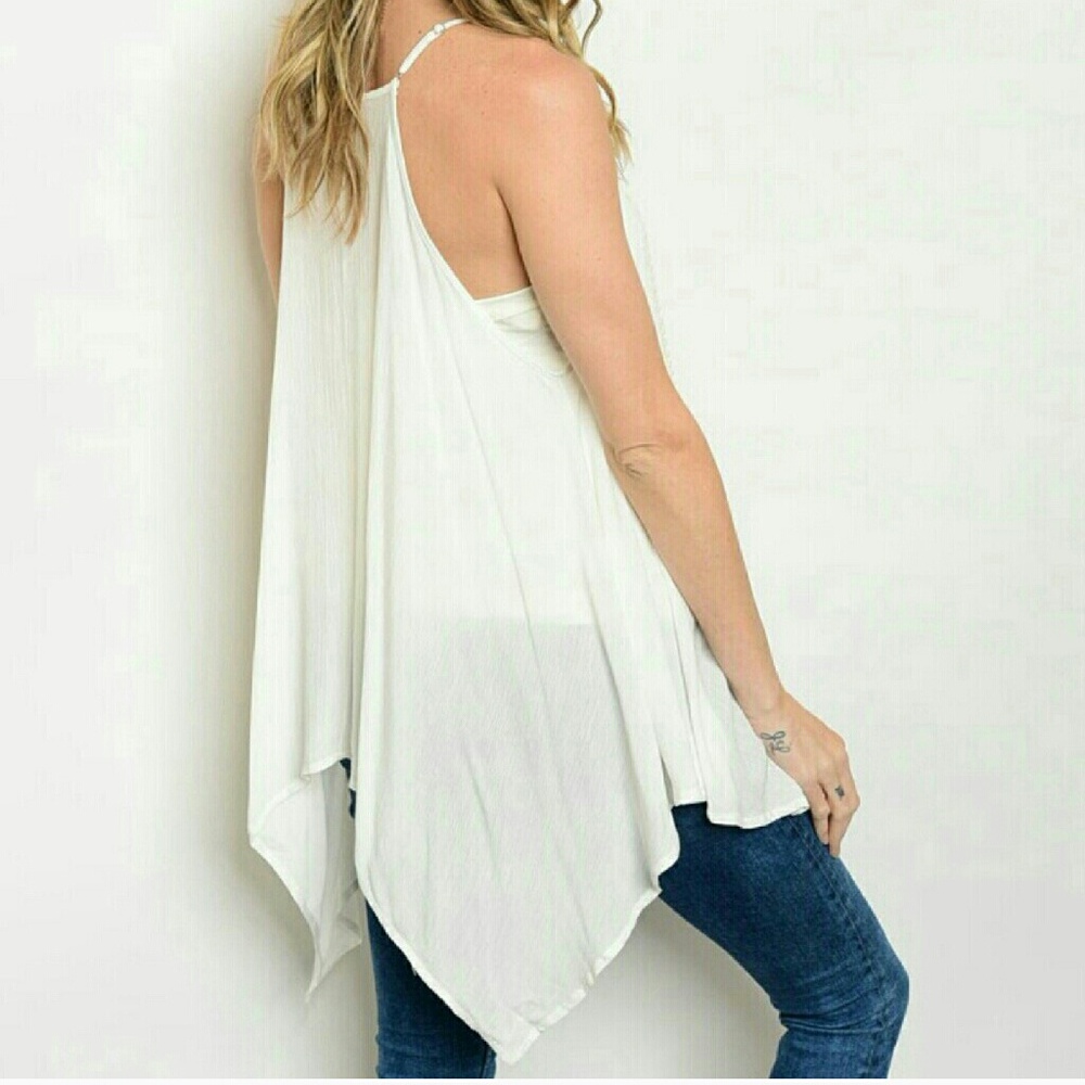 SUMMER SALE Crotchet Tunic Tank - Picture 2 of 2