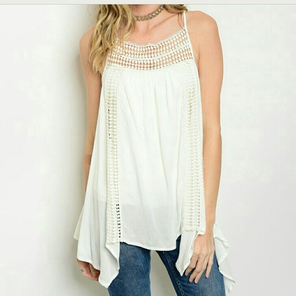 Tops - SUMMER SALE Crotchet Tunic Tank