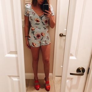 Forever 21 floral romper