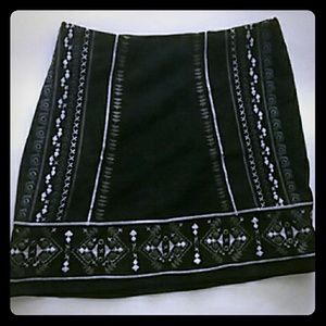 Abercrombie and Fitch ornately hand-stitched skirt