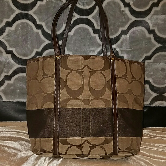 SALE! Coach Legacy Signature Stripe AUTHENTIC - Picture 3 of 5