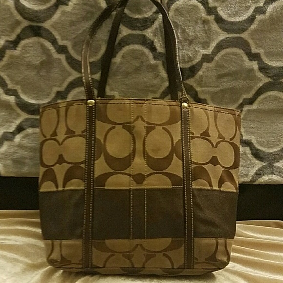 SALE! Coach Legacy Signature Stripe AUTHENTIC - Picture 2 of 5