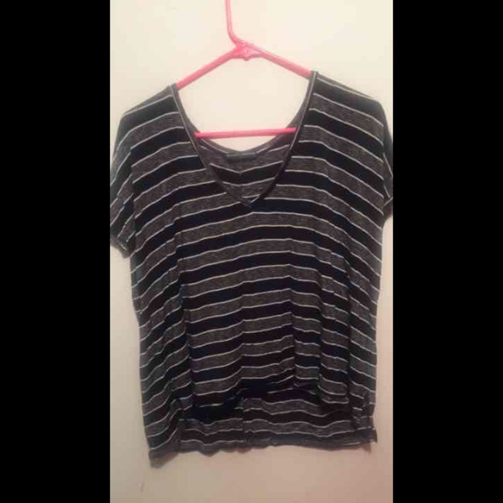 ❌SOLD❌Brandy Melville oversized stripped tee shirt