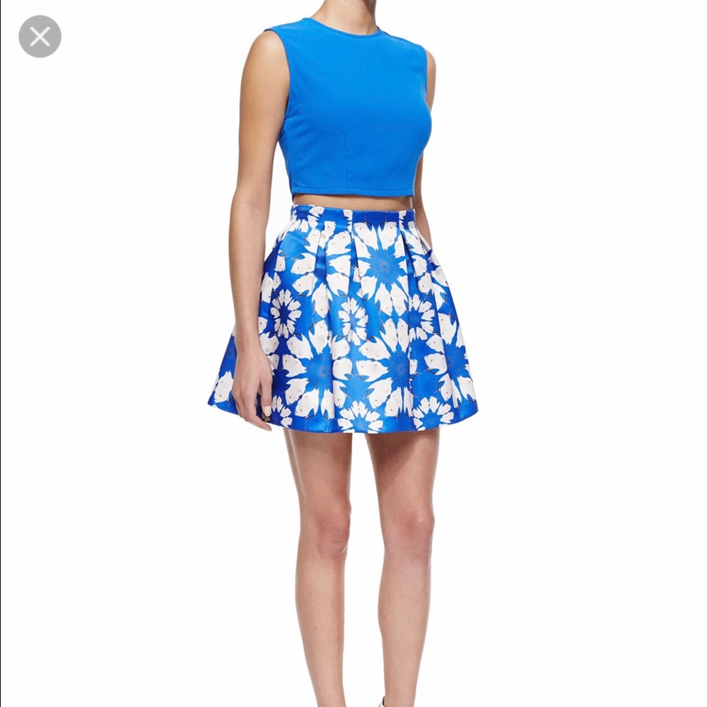 NEW 💕Alice + Olivia blue crane skirt 💕