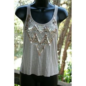 Sparkly sequin designed tanktop