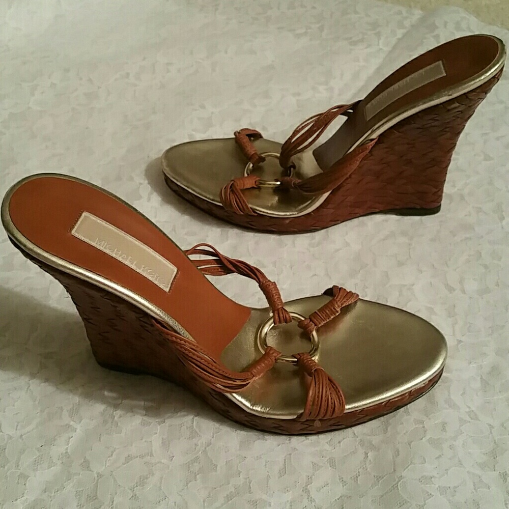 Amazing Michael Kors Woven Wedge