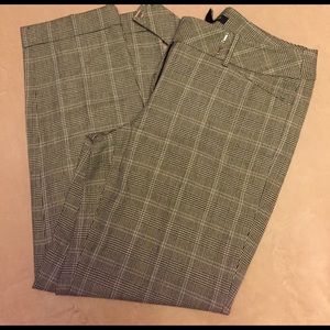 Boot leg plaid dress WHBM pants