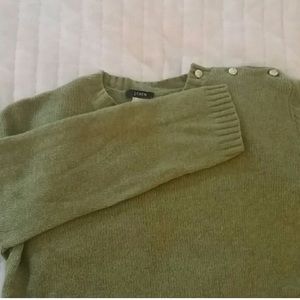 ❌SOLD❌ j.Crew  sweater with cute crystal buttons